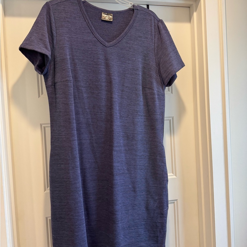 32 Degrees Women's Midi Dress in Heathered Blue